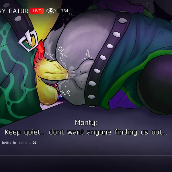 Emerald (Emegator), Montgomery Gator (Five Nights At Freddy's, Five Nights At Freddy's: Security Breach) Created By Backstageemerald