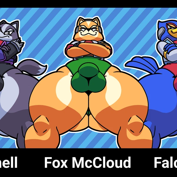 Falco Lombardi, Fox Mccloud, Wolf O'donnell (Nintendo, Star Fox) Created By Faucyv
