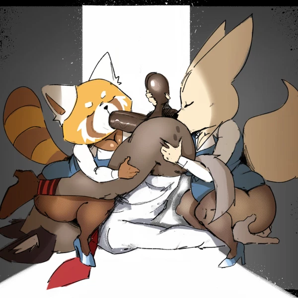 Fenneko, Haida (Aggretsuko), Retsuko (Aggretsuko, Sanrio) Created By Estebon89