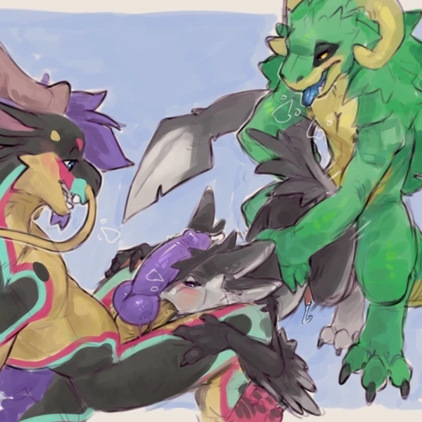 Fyr (Fenrir784), Keranas, Mira (Honzazalis) (Mythology) Created By Redishdragie