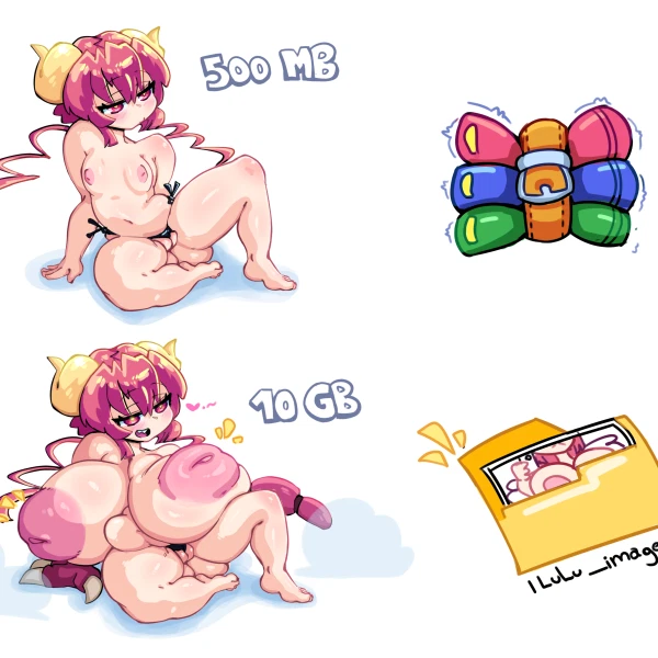 Ilulu (Decompressed File Meme, Miss Kobayashi's Dragon Maid) Created By Odoka