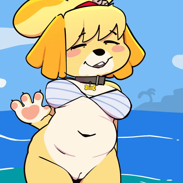 Isabelle (Animal Crossing) (Animal Crossing, Nintendo) Created By Sprockeyart