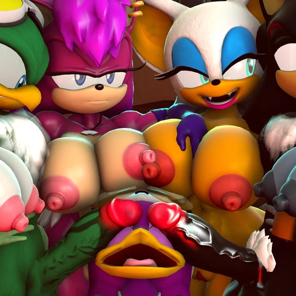 Jet The Hawk, Rouge The Bat, Shadow The Hedgehog (Archie Comics, Can't See The Haters) Created By Grey-Yordle