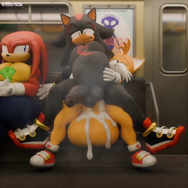 Knuckles The Echidna, Miles Prower, Shadow The Hedgehog (Sega, Sonic The Hedgehog (Series)) Created By Onyxsplash