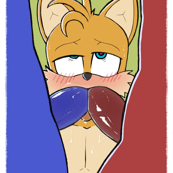 Knuckles The Echidna, Miles Prower, Sonic The Hedgehog (Sega, Sonic The Hedgehog (Series)) Created By Timidwithapen