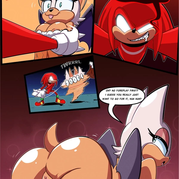 Knuckles The Echidna, Rouge The Bat (Sega, Sonic The Hedgehog (Series)) Created By Corythec