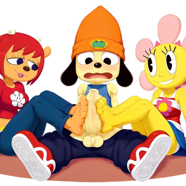 Lammy Lamb, Parappa, Sunny Funny (Parappa The Rapper, Sony Corporation) Created By Boxen549