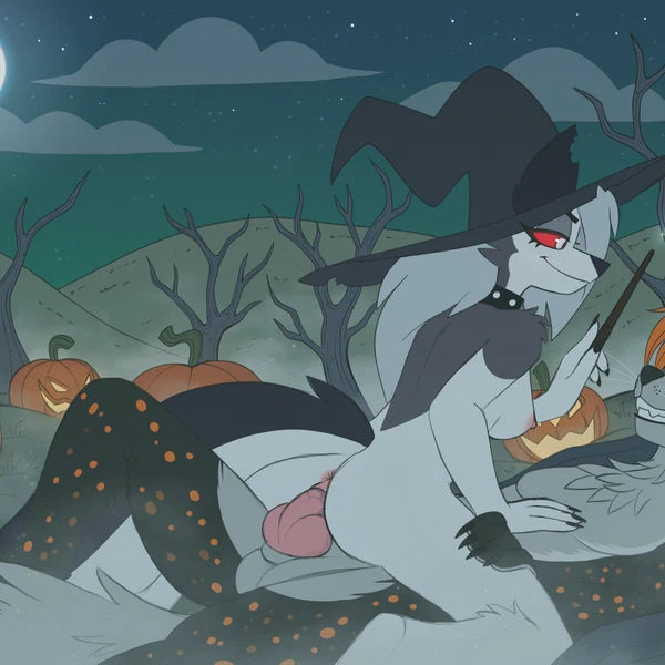 Loona (Helluva Boss), Riley Collins (Asrielth3f0x) (Halloween, Hellaverse) Created By Bluestripedrenulian