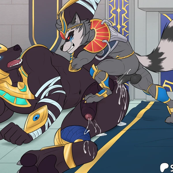 Nasus (Lol), Rocket Raccoon (Guardians Of The Galaxy, League Of Legends) Created By Spelunker Sal