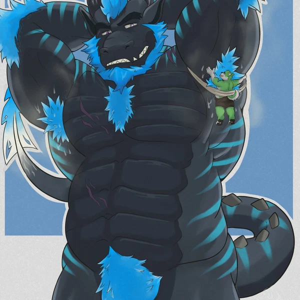 Nero (Nero.Husky), Zorin (Chris The Paintmancer) (Mythology) Created By Bragotiger