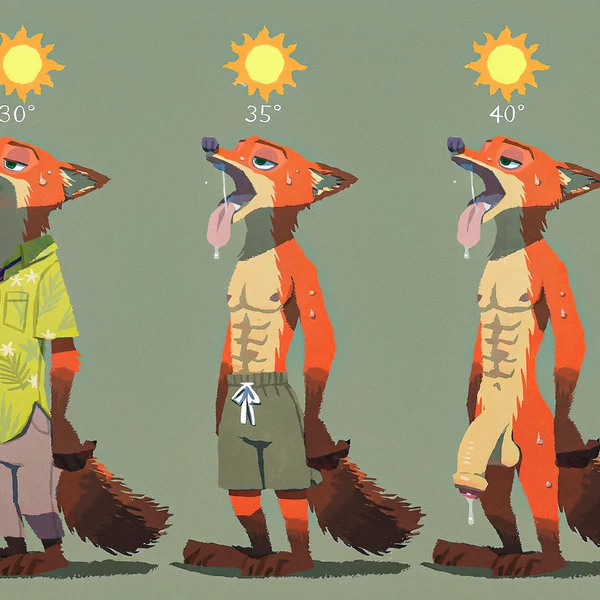 Nick Wilde (Disney, Zootopia) Created By Lingredcloud