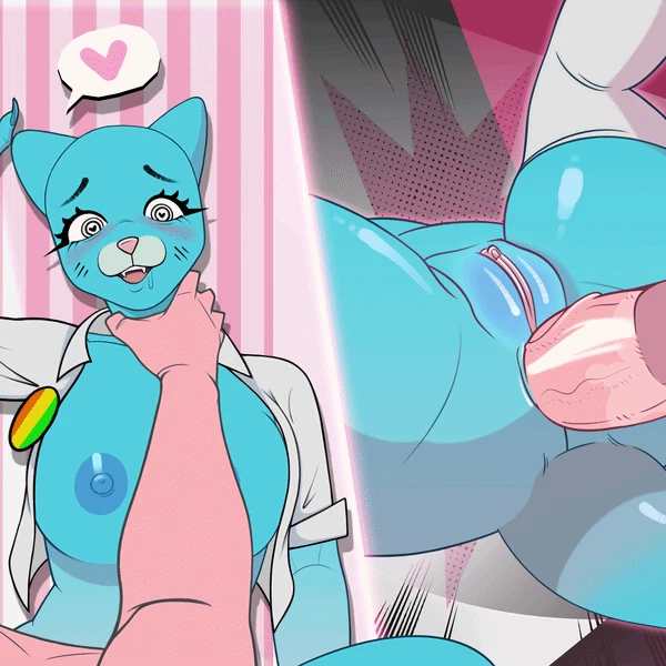 Nicole Watterson, Richard Watterson (Cartoon Network, The Amazing World Of Gumball) Created By Xrishx