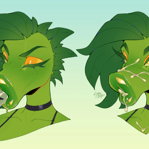Peablaze (Leafpaw) (Electronic Arts, Plants Vs. Zombies) Created By Littlesheep