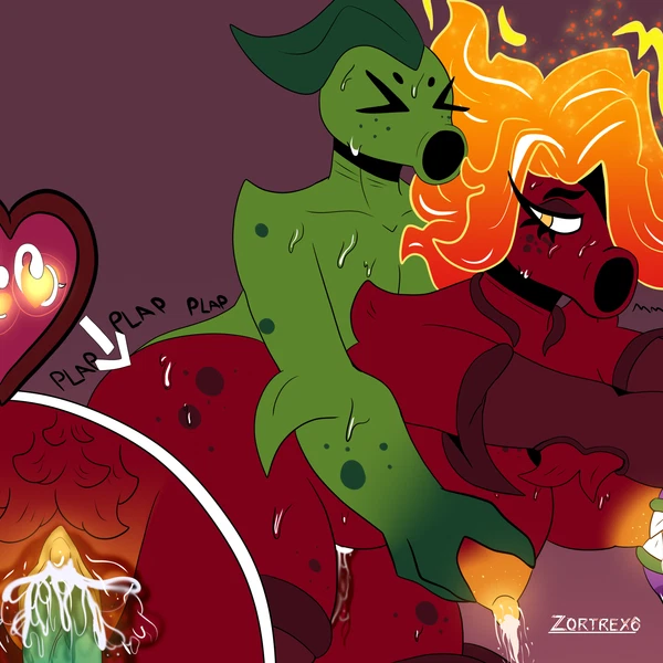 Peablaze (Leafpaw) (Electronic Arts, Plants Vs. Zombies) Created By Zortrex