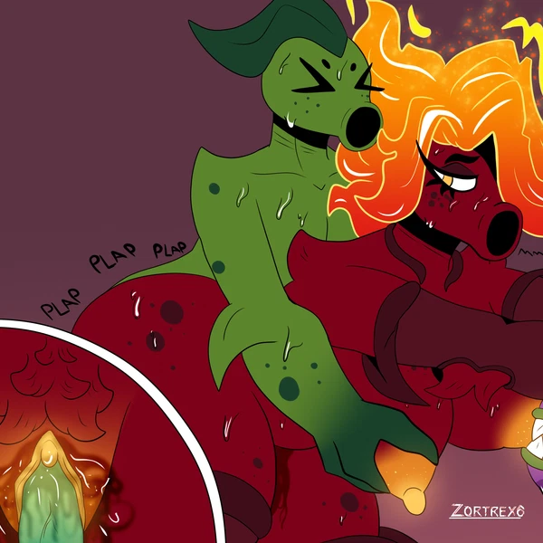 Peablaze (Leafpaw) (Electronic Arts, Plants Vs. Zombies) Created By Zortrex