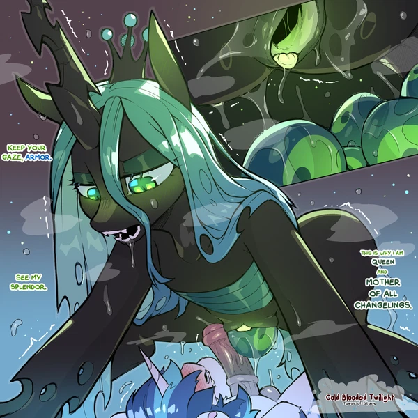 Queen Chrysalis (Mlp), Shining Armor (Mlp) (Friendship Is Magic, Hasbro) Created By Cold-Blooded-Twilight