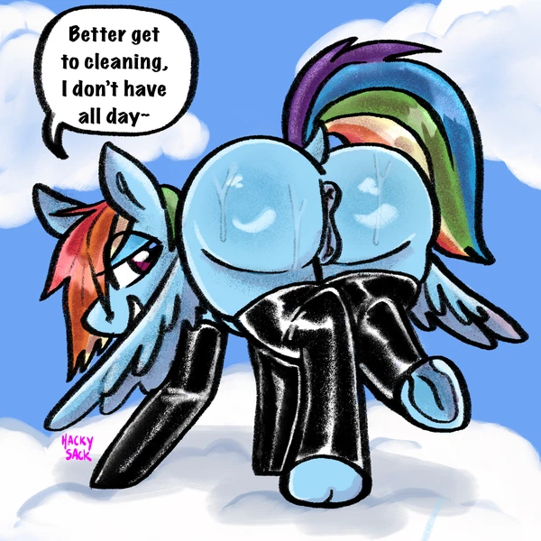 Rainbow Dash (Mlp) (Friendship Is Magic, Hasbro) Created By Hackysack (Artist)