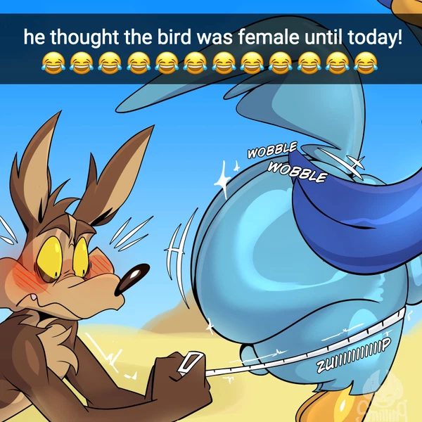 Road Runner (Looney Tunes), Wile E. Coyote (He Tryna Ignore It, Looney Tunes) Created By Mr Smilingdevil