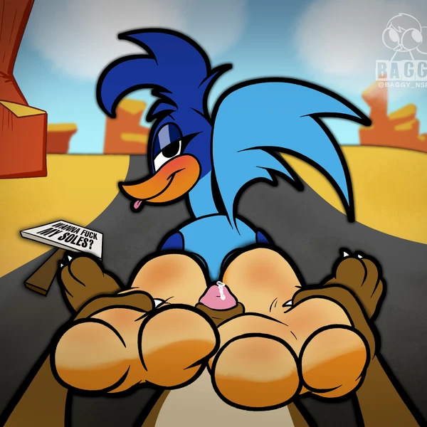 Road Runner (Looney Tunes), Wile E. Coyote (Looney Tunes, Warner Brothers) Created By Baggy (Artist)