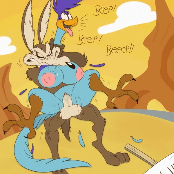 Road Runner (Looney Tunes), Wile E. Coyote (Looney Tunes, Warner Brothers) Created By Meatboom