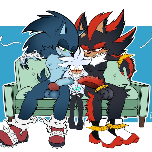 Shadow The Hedgehog, Shadow The Werehog, Silver The Hedgehog (Sega, Sonic The Hedgehog (Series)) Created By Vvelocity