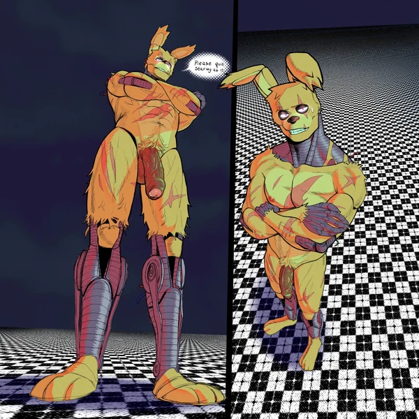 Springtrap (Fnaf) (Five Nights At Freddy's, Five Nights At Freddy's 3) Created By Nk63171432
