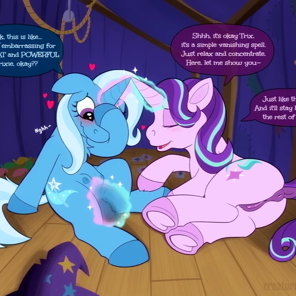 Starlight Glimmer (Mlp), Trixie (Mlp) (Friendship Is Magic, Hasbro) Created By Creature Sp