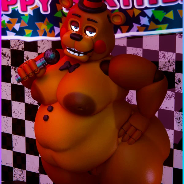 Toy Freddy (Fnaf) (Five Nights At Freddy's, Five Nights At Freddy's 2) Created By Xeytech