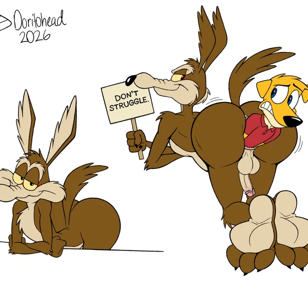Wally Pembroke, Wile E. Coyote (Looney Tunes, Warner Brothers) Created By Doritohead