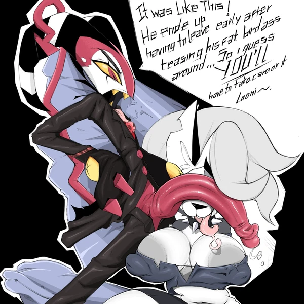 Blitzo (Helluva Boss), Loona (Helluva Boss) (Hellaverse, Helluva Boss) Created By Suchhardcore
