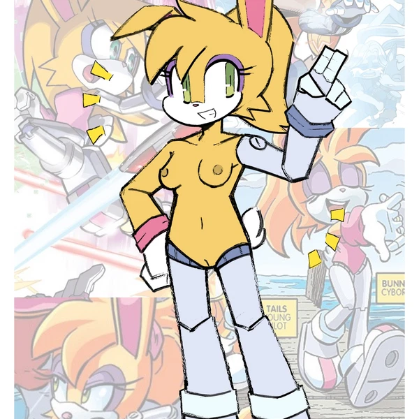 Bunnie Rabbot (Archie Comics, Sega) Created By Bigrobbie