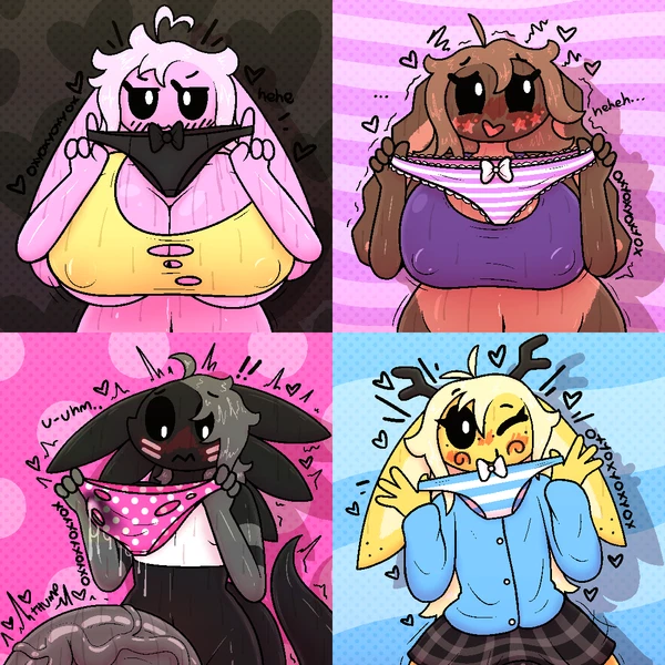 Cinnamon (Oxyoxyoxyox), Licorice (Oxyoxyoxyox), Marshmallow (Oxyoxyoxyox) (Panties Trend) Created By Oxyoxyoxyox