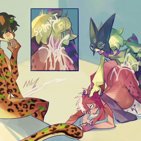 Clover (Octo), Gus (Thecatsmug), Stefan (Stefan Bestus) (Nintendo, Pokemon) Created By Honeydewt1me