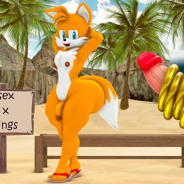 Fan Character, Max The Reindeer (Sonico4ever), Miles Prower (Sega, Sonic The Hedgehog (Series)) Created By Sonico4ever