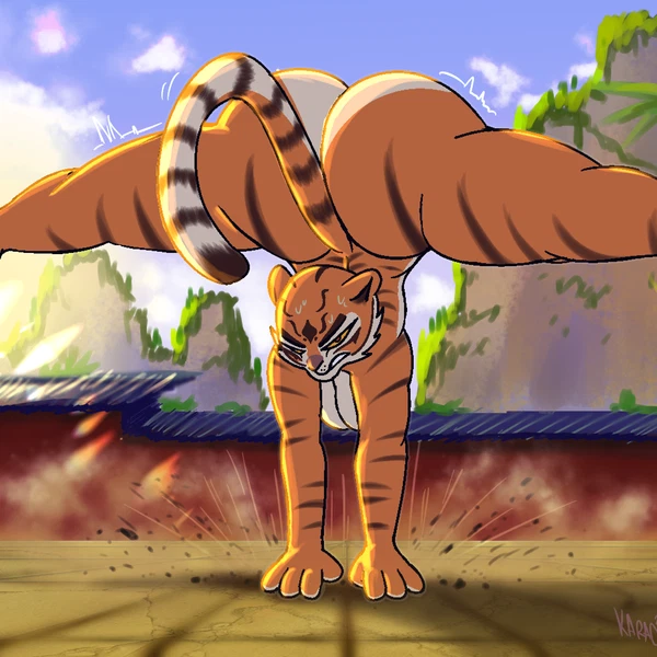 Master Tigress (Dreamworks, Kung Fu Panda) Created By Karacuzzy