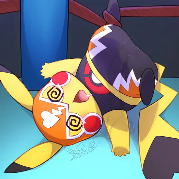 Pikachu Libre (Nintendo, Pokemon) Created By Cotora